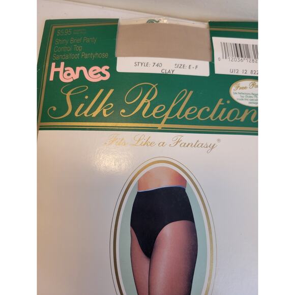New 4 VTG Hanes Silk Reflections Silky Sheer Sandalfoot Pantyhose & Stockings - Picture 5 of 10